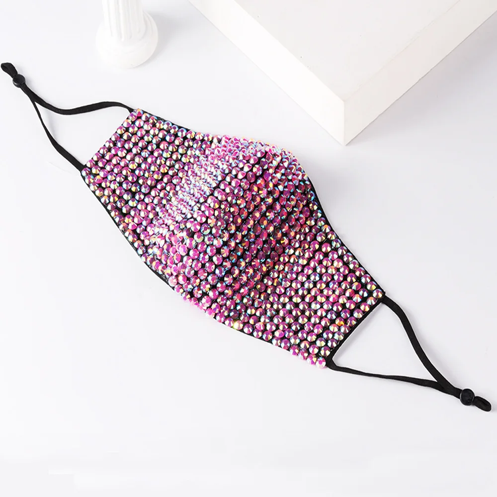 

Роскошная мистическая черная сетчатая вуаль стразы, ювелирные изделия, маска для женщин, украшение с блестящими кристаллами, маска для выпу...