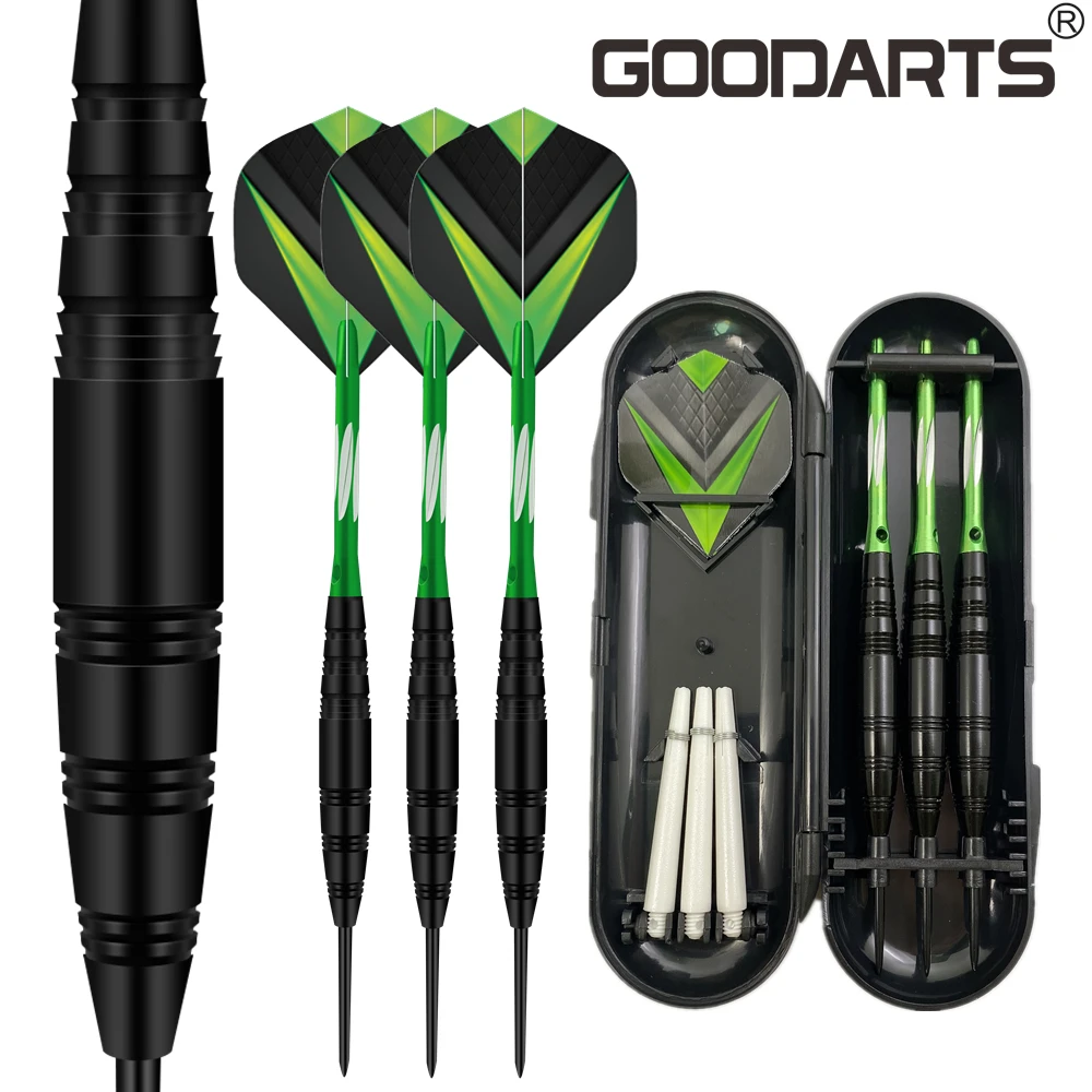 

GOODARTS Indoor Sports Games Professional Needle Brass Barrel Point With Aluminum Shafts Flight Set 21g Standard Steel Tip Darts