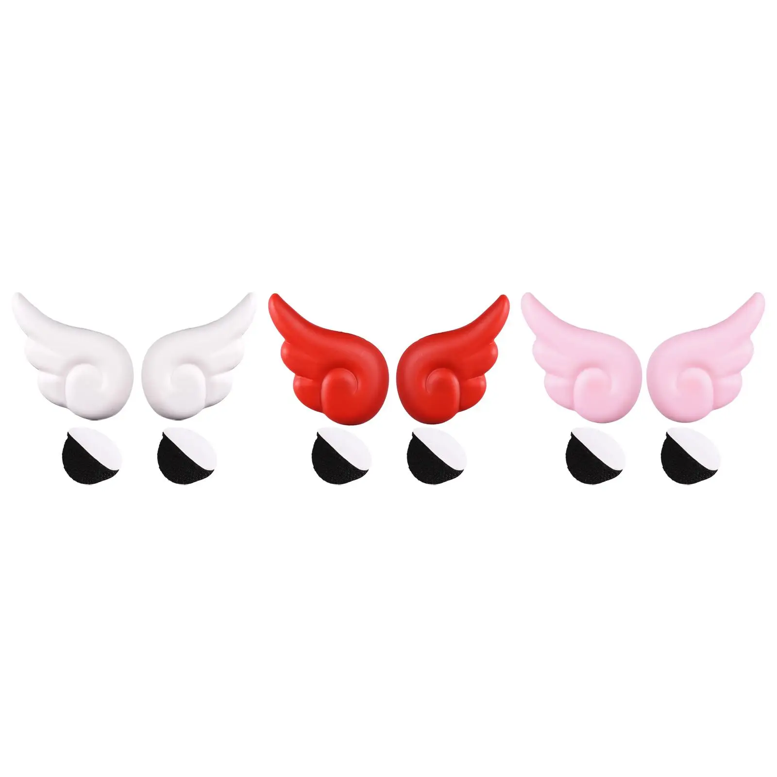 

2 Pieces Motorcycle Helmet Angel Wing Accessory Fit for Snowboarding Helmet