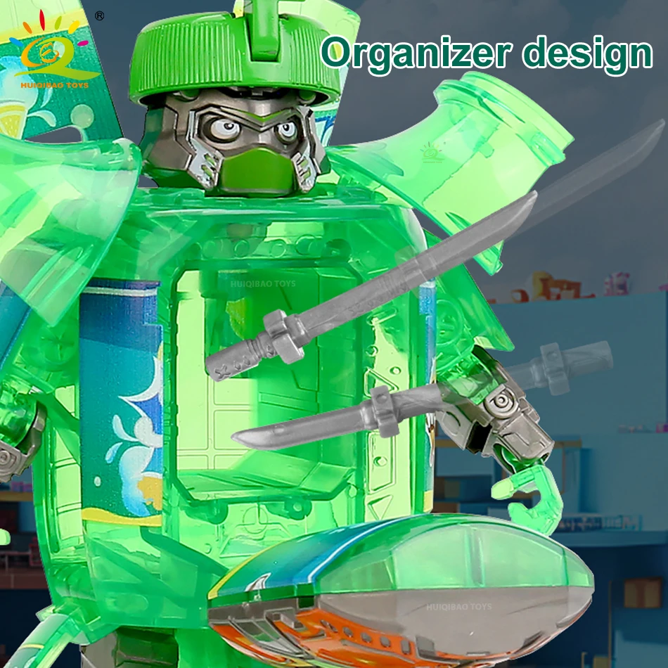 Фигурка Робота-трансформер С Деформируемой Бутылкой Газировки Искусственная