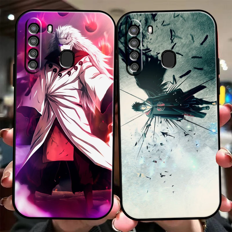 

Japan NARUTO Anime Phone Case For Samsung Galaxy S8 S8 PLus S9 S9 Plus S10 S10E S10 Lite 5G Plus Black Soft Liquid Silicon Back