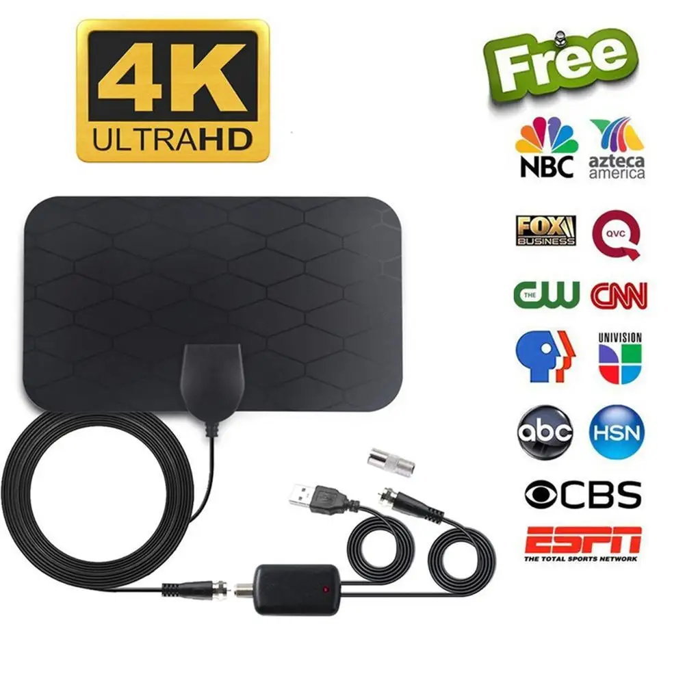 

3000miles Range 1080p Hd Digital Tv Antenna Indoor Outdoor Dvb-t2 Tv Antenna With Amplifier Signal Booster