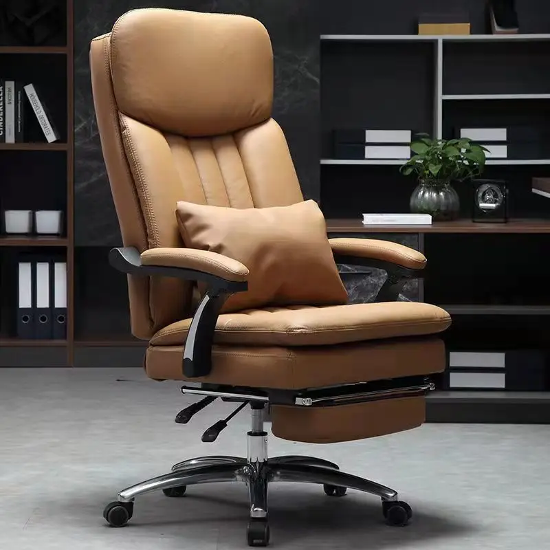 

Office Chair Ergonomic Lounges Backrest Design Work Leather Living Room Computer Chaises De Salon Home Decoration Home Decor
