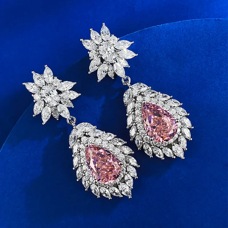 Серьги-гвоздики Из Стерлингового Серебра 925 Пробы Для Женщин