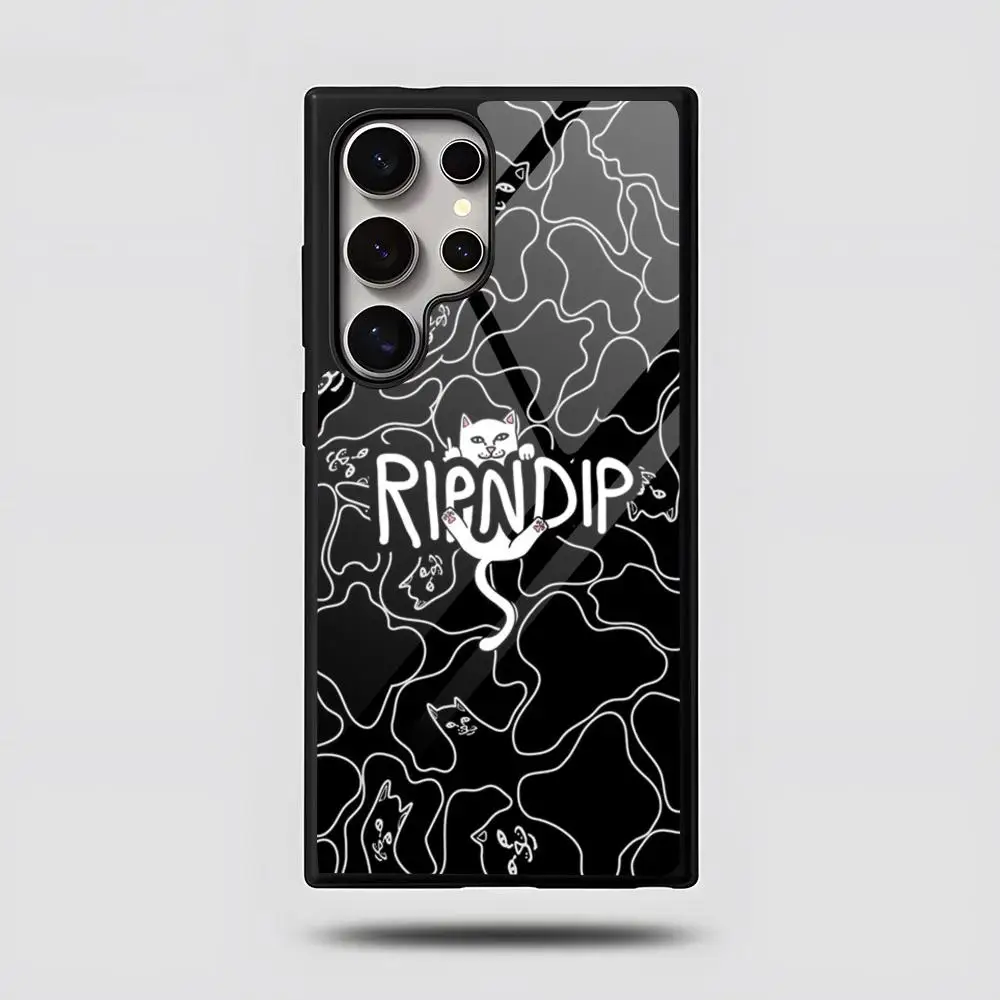 Забавный чехол для телефона R-Ripndipes Cat для SAMSUNG S26 25 24 S22 S20 ULTRA S21 S30 23 Note5 S8 Plus S9 S10E Lite PC+TPU Funda (art.: 3920dc95cb25b) - 3920dc95cb25b