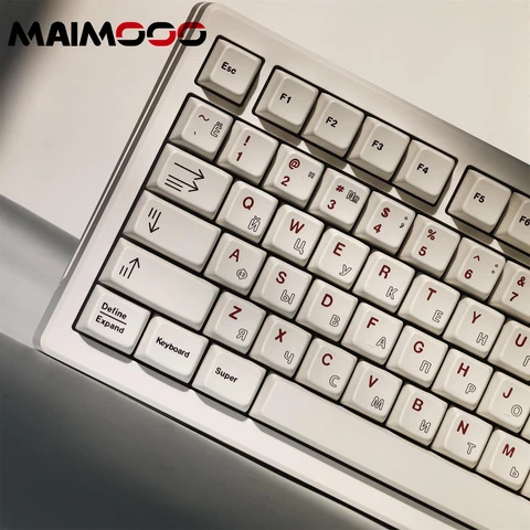 MAIMOOO белая механическая клавиатура PBT MX сублимационная краска