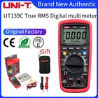 Цифровой мультиметр UNI-T UT139C с автоматическим выбором диапазона, измеритель истинных среднеквадратичных значений, ручной тестер конденсаторов, 6000 отсчетов, вольтметр, температурный
