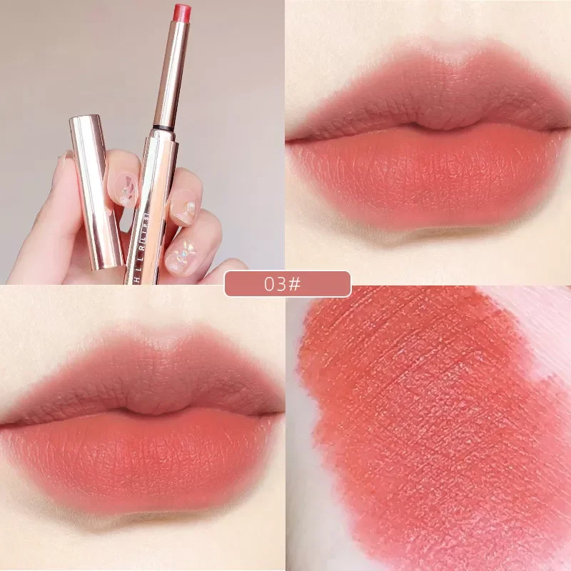 

NEW Tube Matte Lipstick Pen Long Lasting Waterproof Lip Glaze Sexy Red Brown Liquid Velvet Lip Gloss Korean Cosmetics Makeup