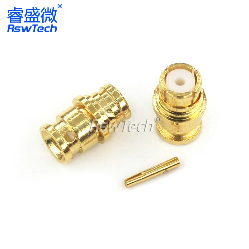 

1 шт. SMP-KB2 SMP-KWB2 адаптер для полуфексидкого полужесткого кабеля RG405, полностью медный, позолоченный