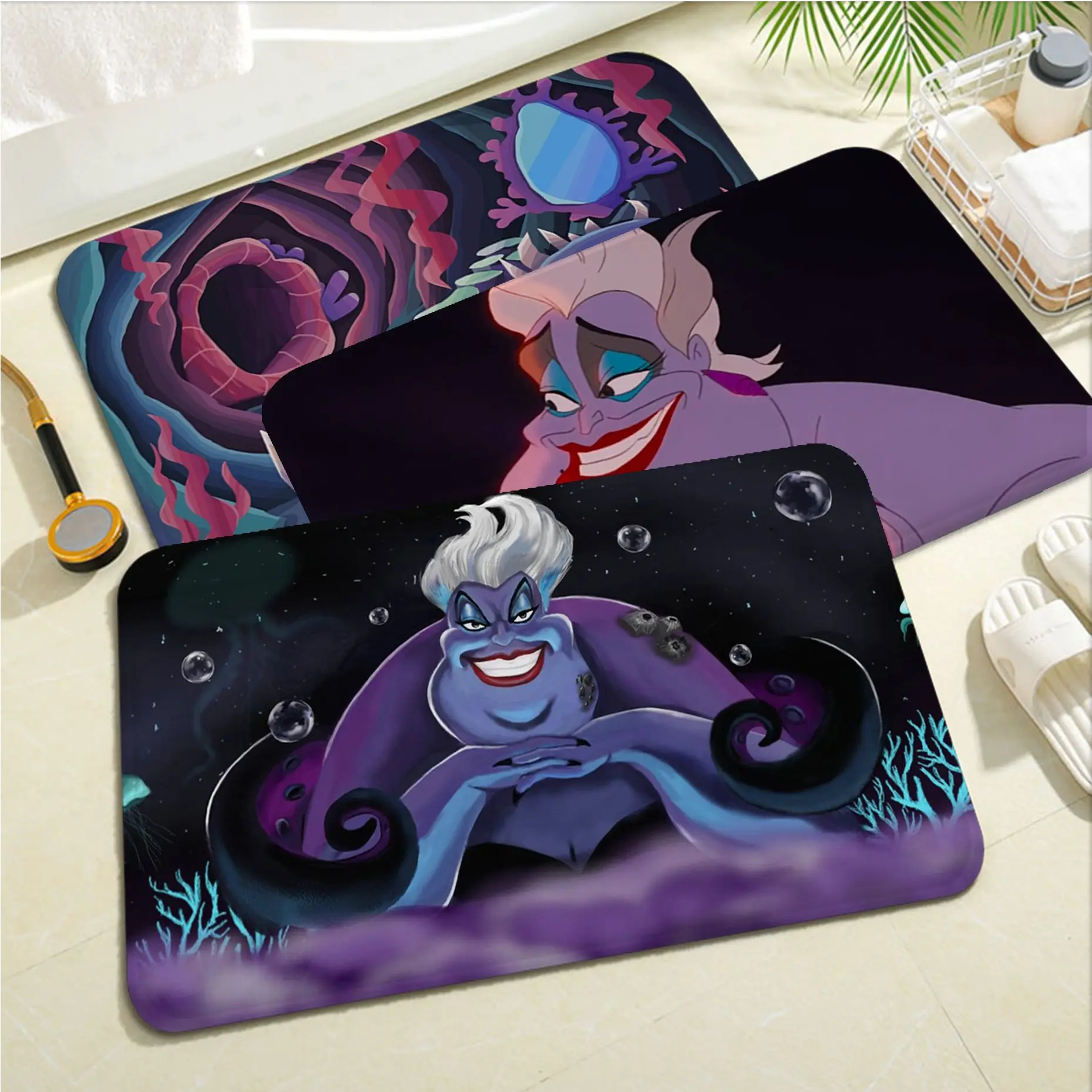 

Disney Ursula Villains Entrance Door Mat Non-Slip Laundry Room Mat Laundry Decor Balcony Child Living Room Alfombra