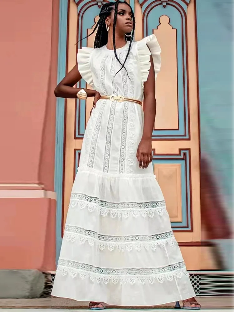 

Designer New Summer High Quality Women's Bohemian Vintage High Street Sexy Elegant Fashion Casual Party Celebrity Long Dress