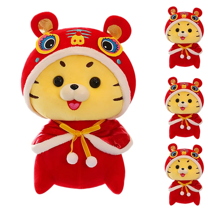 

Tiger Plush Doll Tiger Mascot Zodiac Tiger Stuffed Toy For Christmas New Year Chinese Tiger Toy