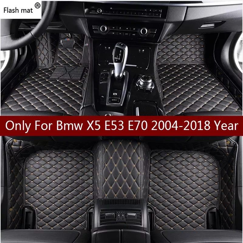 

Кожаные автомобильные коврики для Bmw X5 E53 E70 2004-2013 2014- 2016 2017 2018