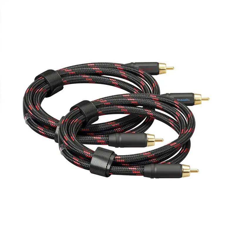 

TOPPING TCR2 6N Single Crystal Copper Gold-Plated RCA Professional Audio Cable