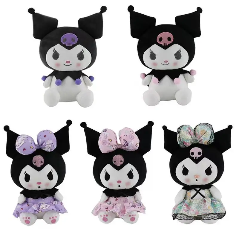 

Sanrio kawaii anime cartoon cute girl heart Kulomi doll decoration new little devil plush toy doll birthday gift girls wholesale