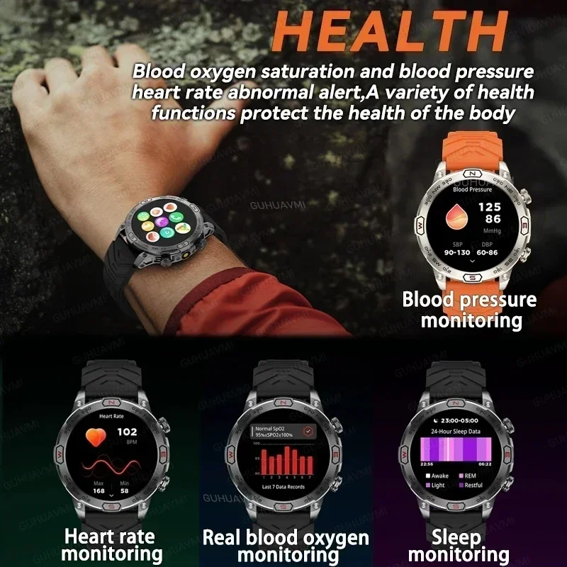 Xiaomi 2025 Outdoor Military GPS Smart Watch Men AMOLED Screen Heart Rate Blood Pressure Bluetooth Call Waterproof Smartwatches