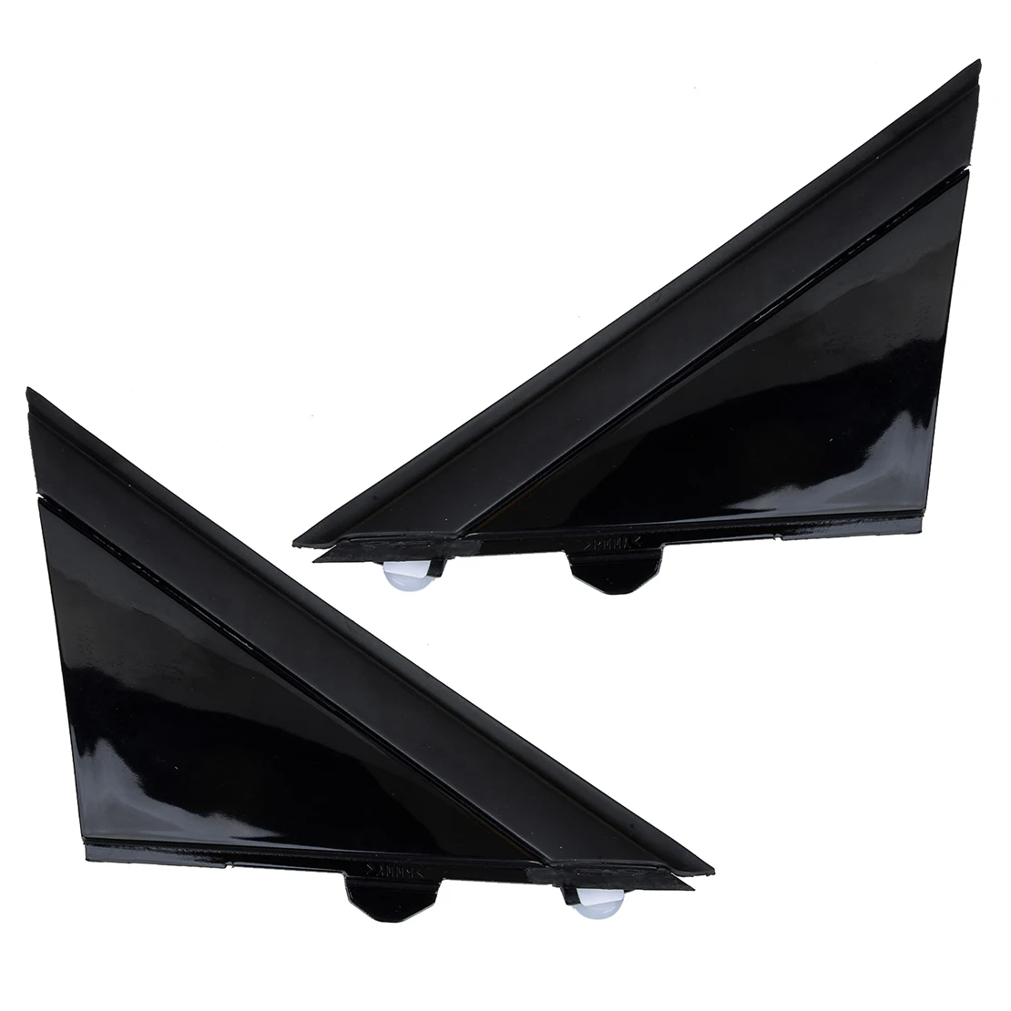 

1SH16KX7AA 1SH17KX7AA 1 Pair Gloss Black Car Door Mirror Flag Cover Molding Trim Fit for Fiat 500 2017 2016 2015 2014 2013 2012