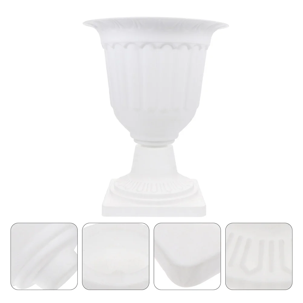 

Planter Vase Urn Roman Flower Pot Wedding Column Stand Pillar Plastic Statues Outdoor Container Columns Greek Pots Planters