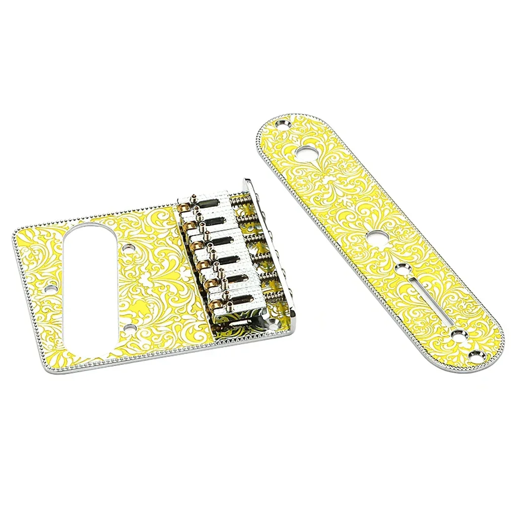 Набор из 6-струнного гитарного моста с роликовым седлом и контрольной пластиной