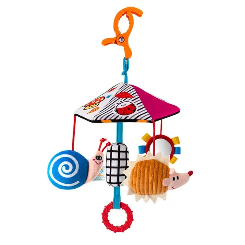 

Toddler Crib Mobile Comfort Toys Comfort Bedside Toys With Mirror Portable Spiral Stroller Toy Bed Cribs Hang Decorations For Bo