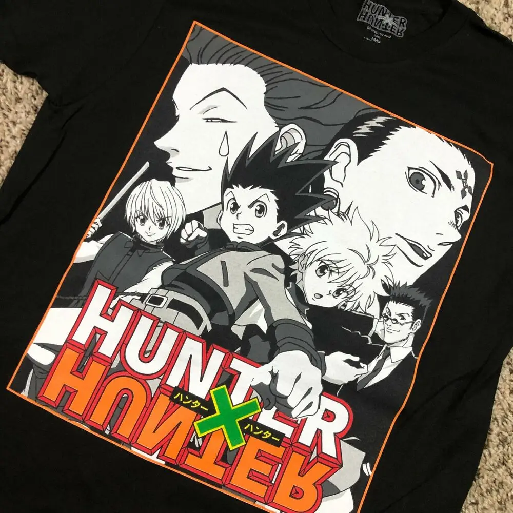 Новинка Охотник X Hunter Мужская Черная Рубашка Sz M Аниме Манга японский Гон фриксс