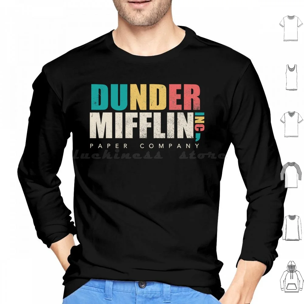 Фото Офисные толстовки с длинным рукавом Dunder Mifflin The Office Jim Halpert Dwight Schrute The Office Memes Michael Pam Beesly №1