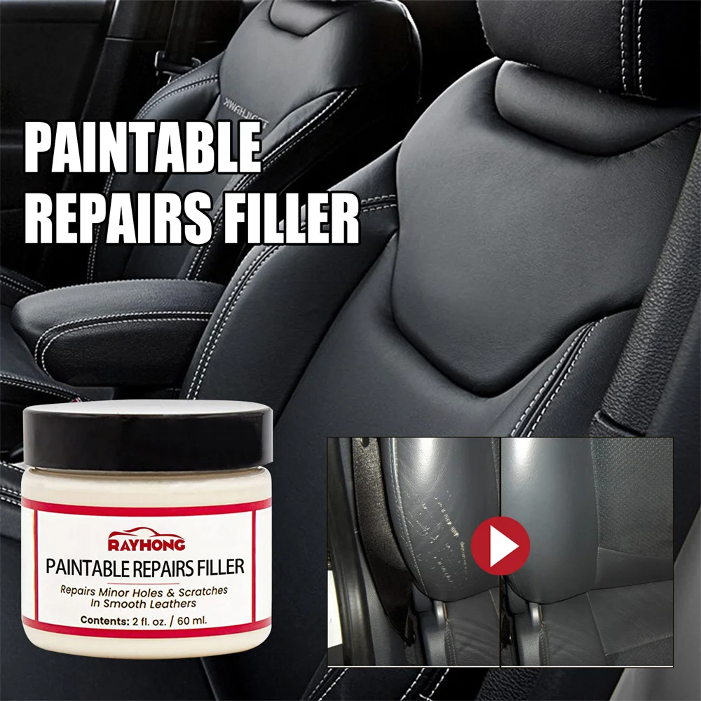 

60ml Car Care Leather Skin Refurbish Repair Tool Auto Seat Sofa Coats Holes Scratch Cracks Restoration Cream Repair Paste
