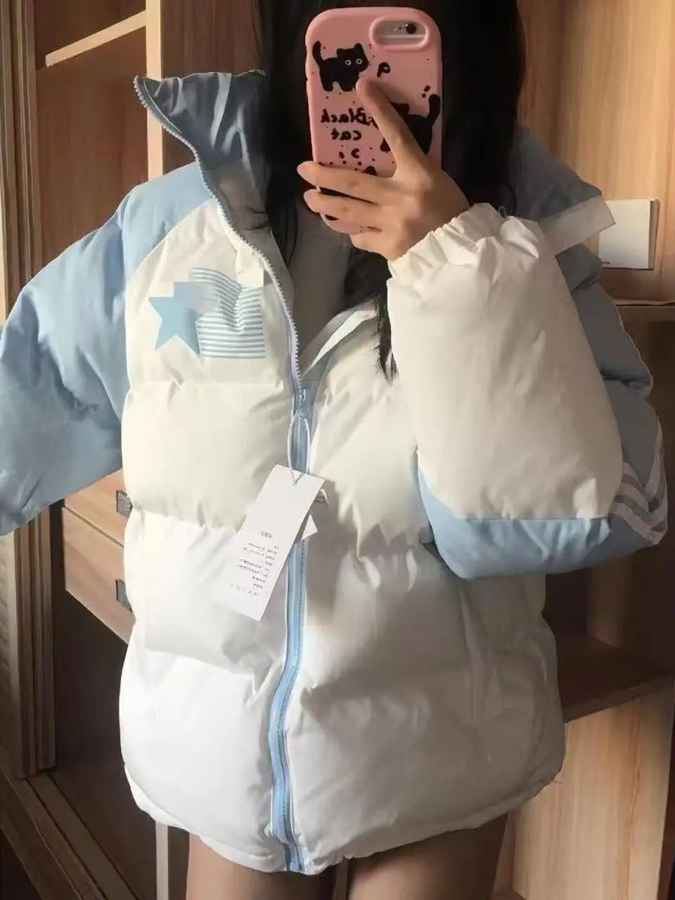 Американская винтажная куртка в полоску XINGX с хлопковой подкладкой верхняя