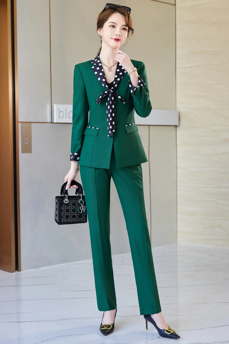 Red and White Autumn New Fashion Fake Two Pieces Casual Small Suit Temperament Suit Coat Professional Suit Small Fragrance Godde