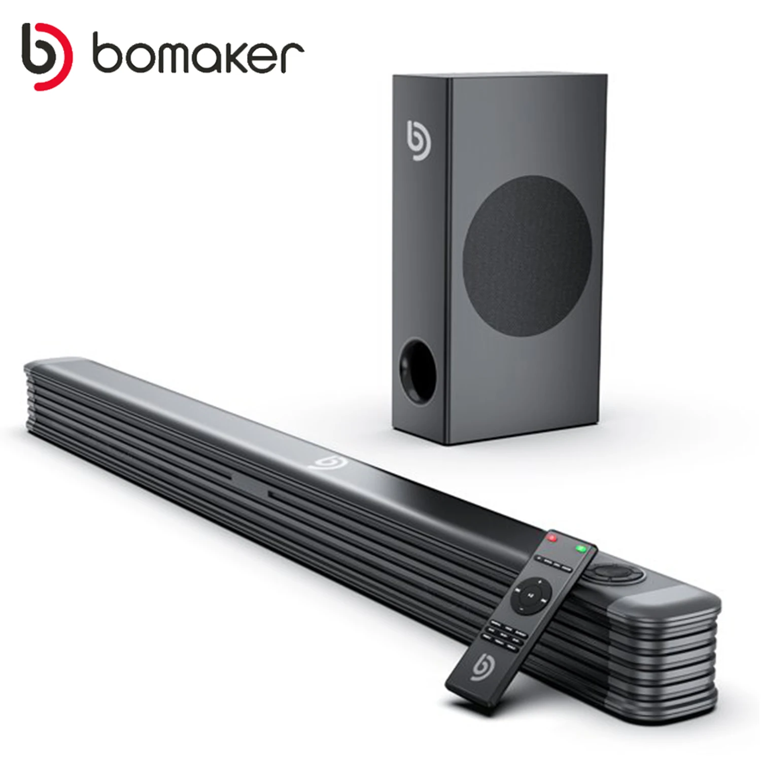 

BOMAKER 150W 2.1 TV Soundbar Home Theater Sound System Bluetooth Speakers SoundBar Subwoofer Support Coaxial Optical AUX Speaker