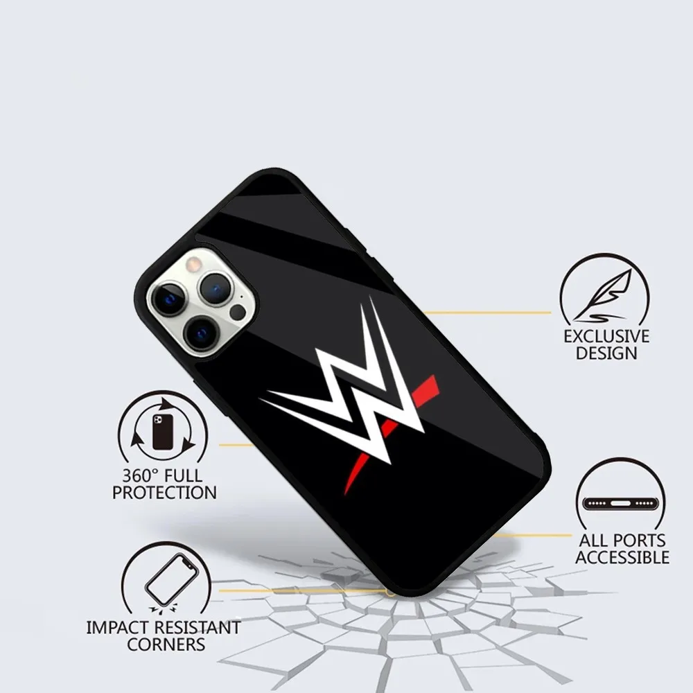 Чехол для телефона WWE The S-Shield iPhone 15 14 13 12 11 Plus Pro Max Mini Magsafe с магнитной беспроводной