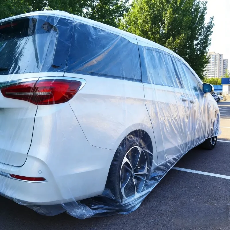 Одноразовый прозрачный чехол для автомобиля, универсальный, из ПЭВА, пылезащитный, эластичный, от царапин, для защиты экстерьера автомобиля, аксессуары (art.: 3920da14eee90) - 3920da14eee90