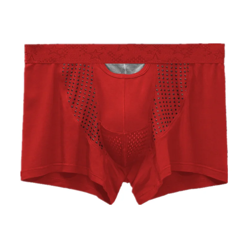 Сексуальное мужское нижнее белье бриджи дышащие трусы с магнитной застежкой из