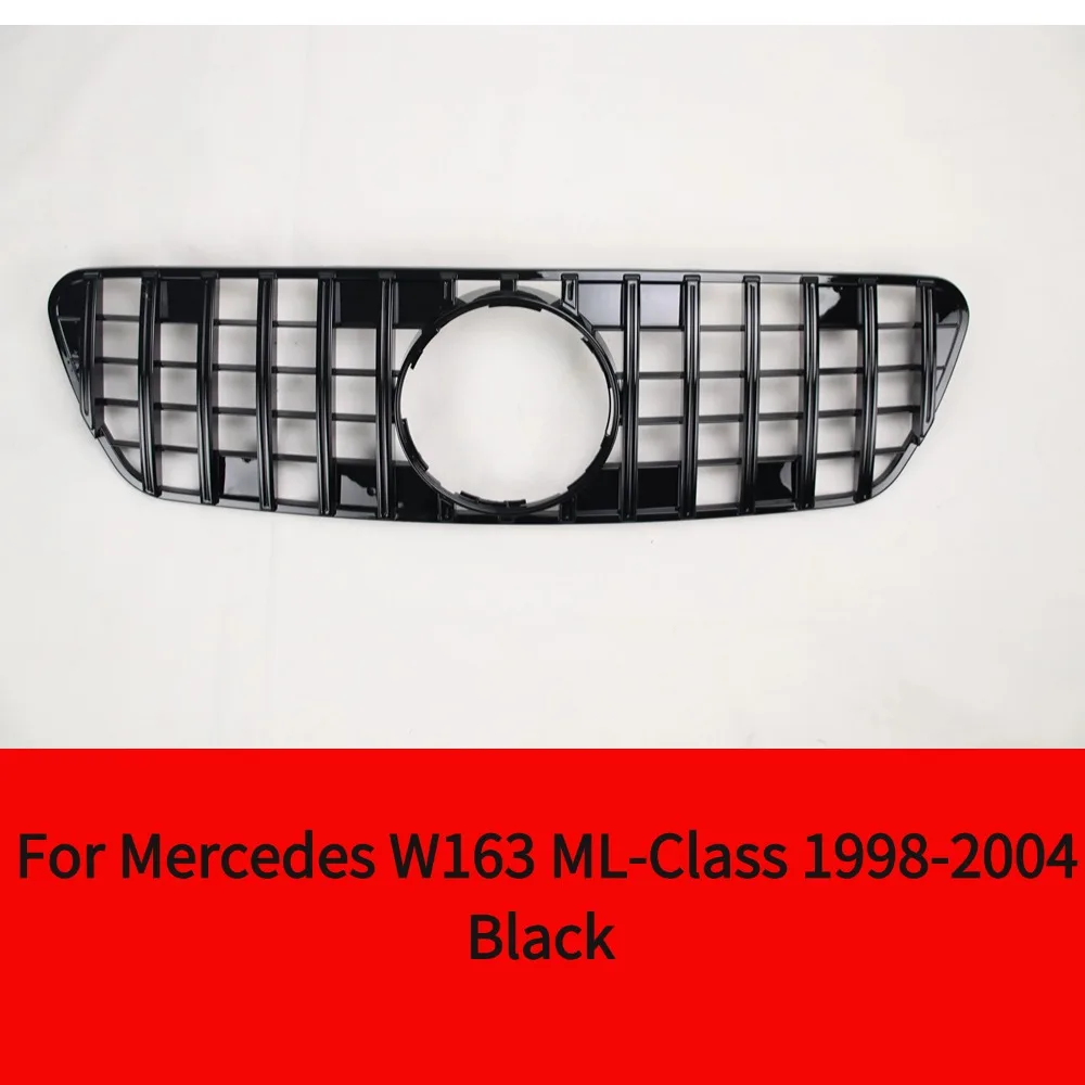

Для Mercedes W163 ML-Class 1998-2004 ML320 ML350 ML270 ML400 ML430 передний верхний бампер, центральная решетка радиатора, тюнинг