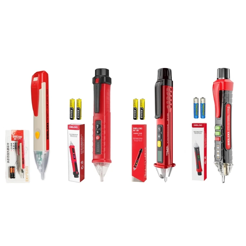 

Бесконтактный цифровой тестер напряжения, Многофункциональный тестер в виде ручки, звуковая светильник вая сигнализация