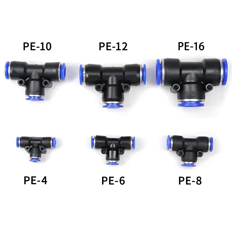 1~50pcs PY/PU/PV/PE Series Pneumatic Fittings OD 4mm 6mm 8mm 10mm 12mm 14mm 16mm Quick Push in Hose Jions for Air Pipe