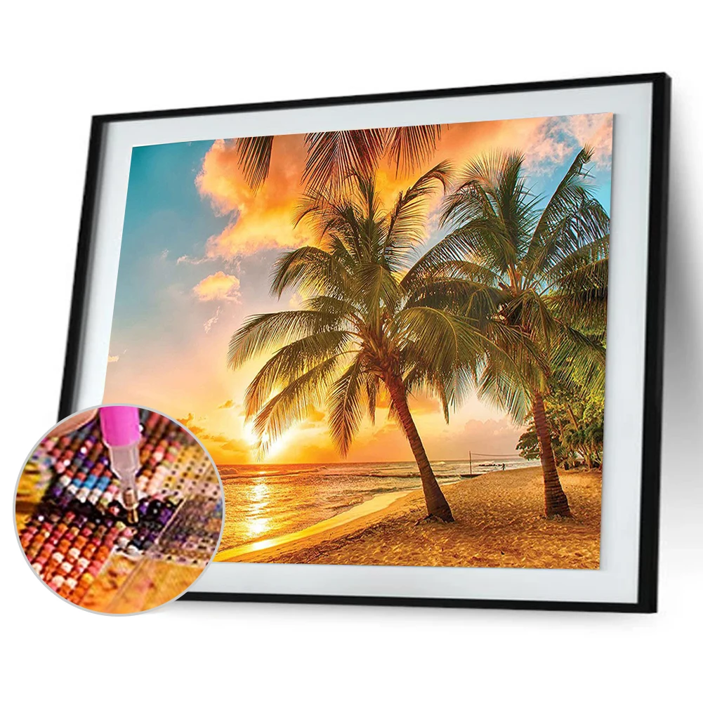 

Scenery 5D DIY Round Rhinestones Drawing Embroidery Kits Needlework Set Cross Stitch Mosaic Art Craft Home Decor Gift