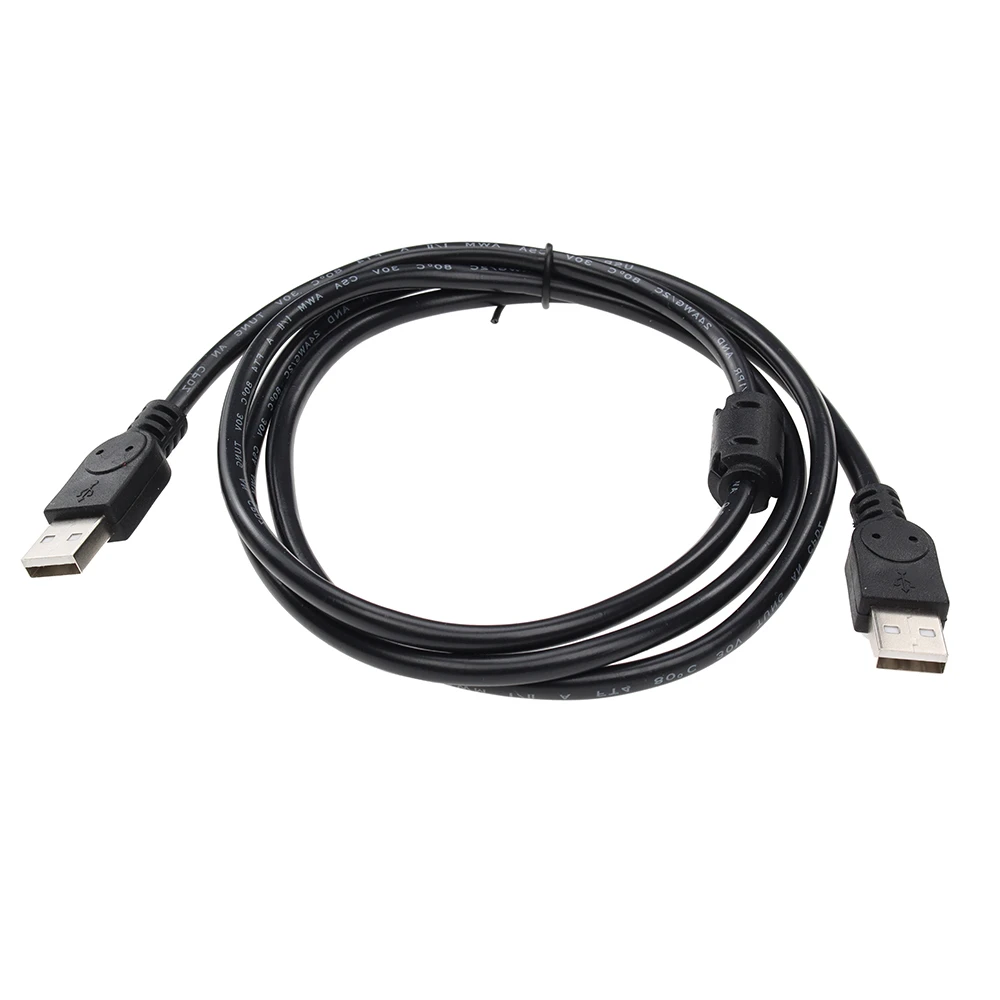 

Black USB 2.0 to Usb Extension Cable Type A Male To Male M/M Connector Adapter Cables Cord Wire For Hard Disk Computer Camera