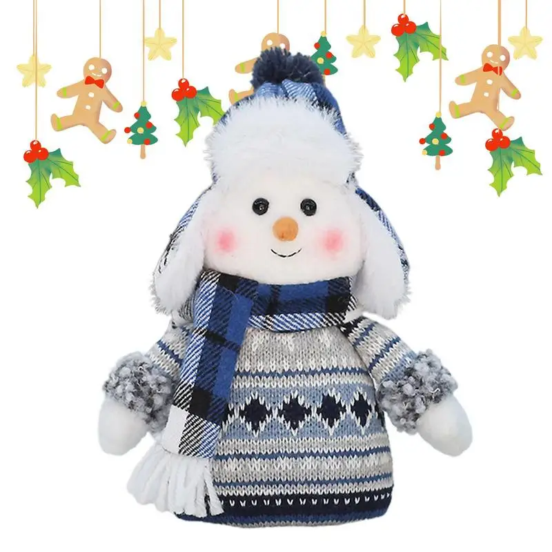 

Christmas Snowman Doll Decor Holiday Shop Window Home Decor Christmas Ski Doll Ornament Snowman Doll Decoration for home lawn