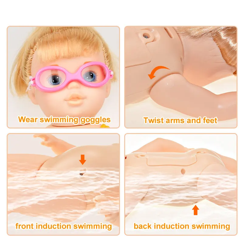 Детская кукла для купания игрушки новорожденных водонепроницаемые Обучающие