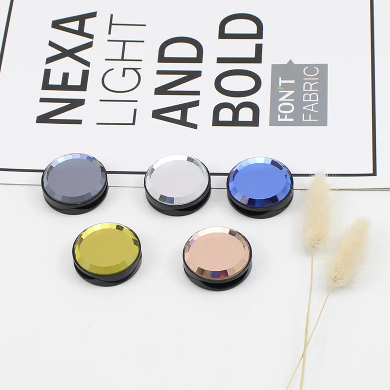 

Popular Glass Mirror Cellphone Finger Grip Folding Stand Holder for IPhone XR Samsung Xiaomi Phone Accessories Universal Bracket