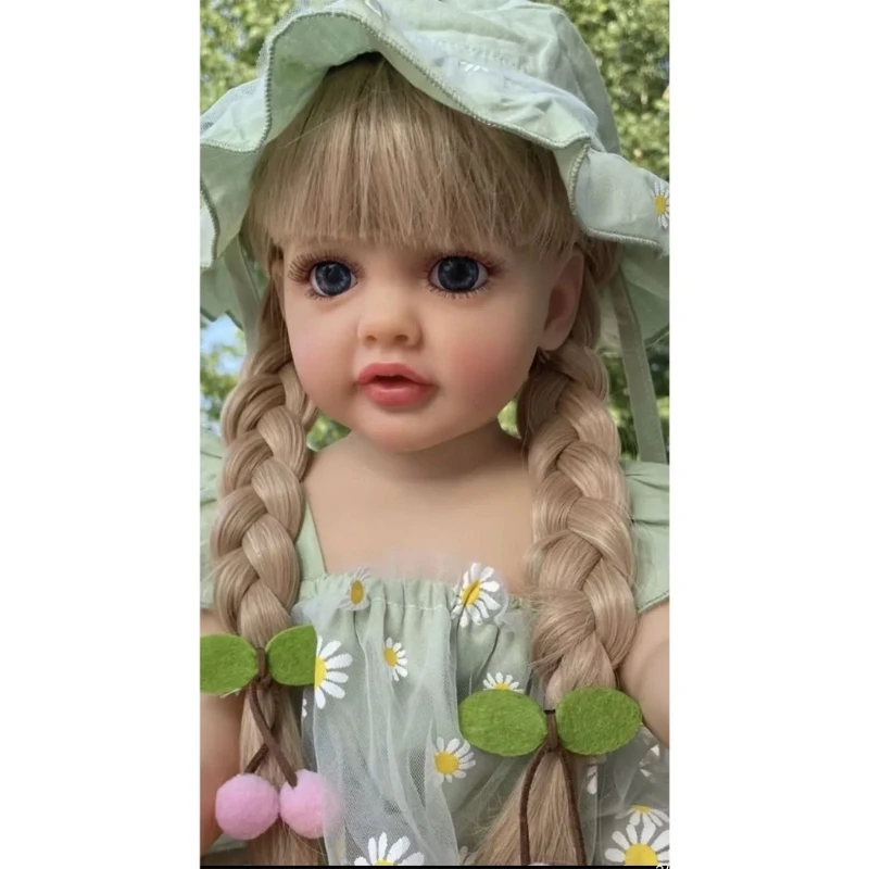 

Кукла Reborns 21 дюйм, Реалистичная кукла для девочек, игрушка для малышей, Водонепроницаемая силиконовая кукла, которая выглядит реально с откр...