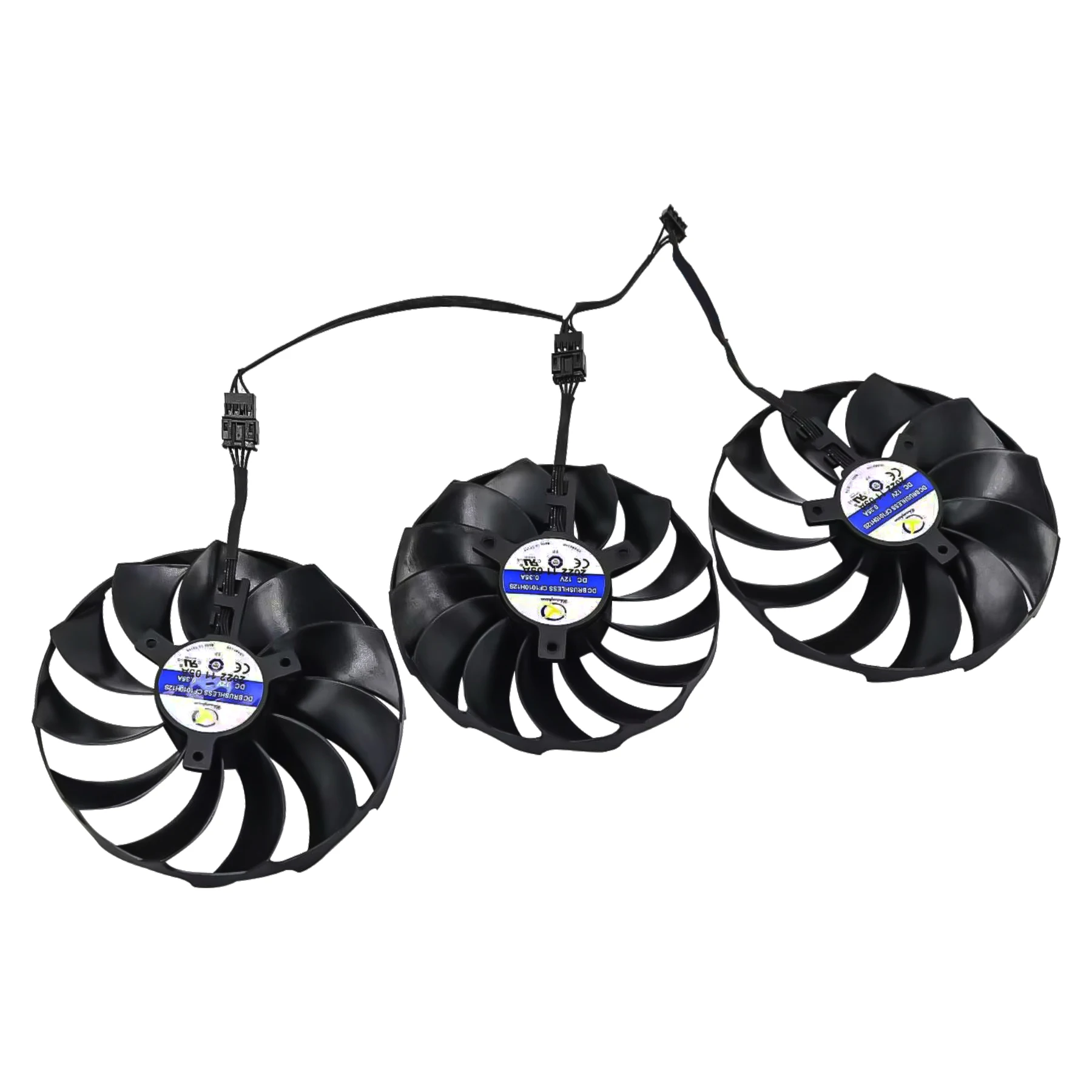 Вентилятор для видеокарты ASROCK RX 7900 XT XTX TaiChi 107 мм 97 CF1010H12S RX7900XT RX7900XTX