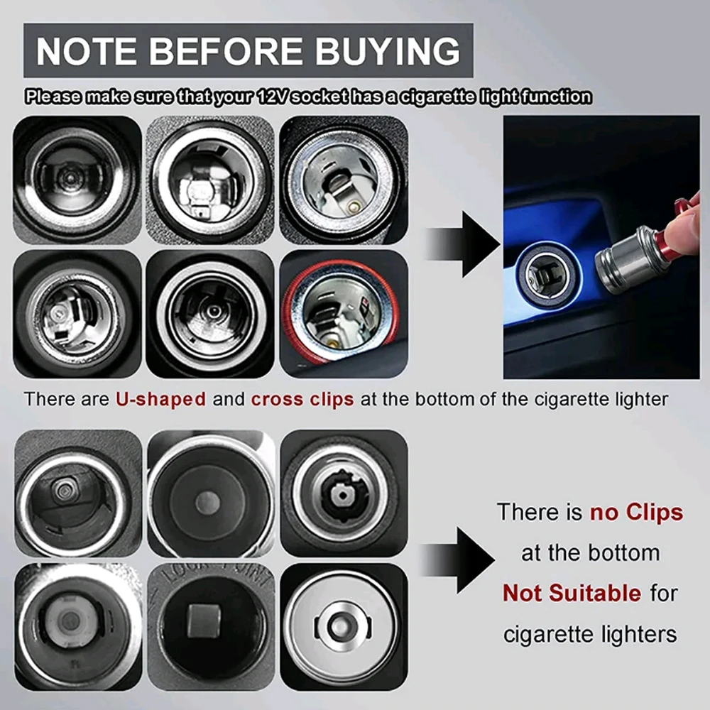 1 шт. универсальный автомобильный прикуриватель для некурящих декоративный