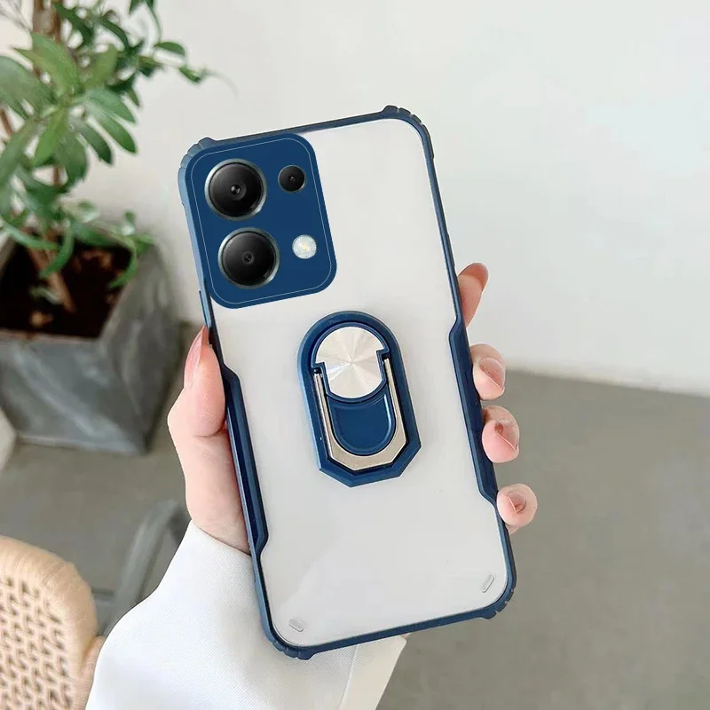 Чехол для телефона Redmi Note 13 Pro Plus + 4G акриловая Противоударная крышка с четырьмя
