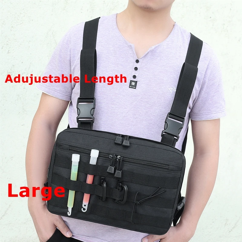 Тактическая нагрудная сумка унисекс Регулируемая Военная уличная Сумка Molle