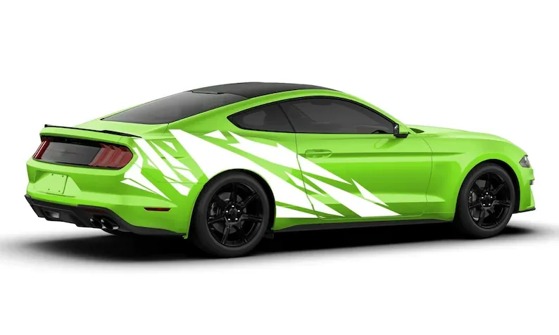 X2-62x47 in - MUSTANG Side геометрический спортивный дизайн графическая наклейка 2001 2022 |