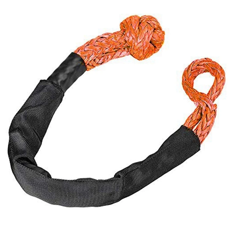 

2Pcs 1/2 Inch X 22 Inch Car Soft Shackle Rope Tow Rope Off Road Winch Pulley Cable Hook For Off-Road Recovery ATV UTV