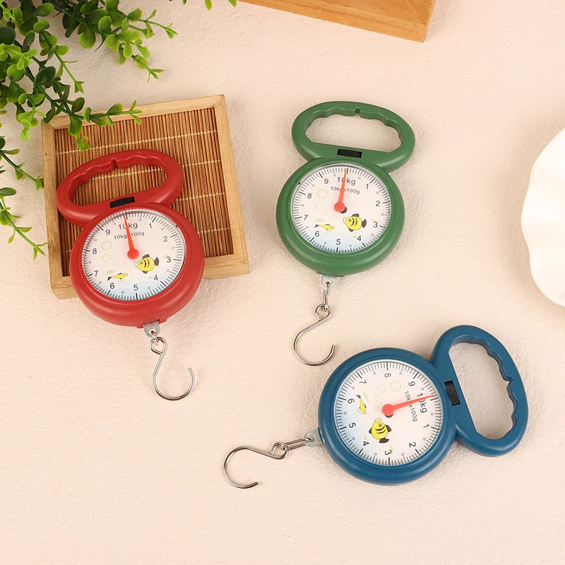 Портативные рыбные весы 10 кг подвесные с крючком мини-весенние для рыбалки