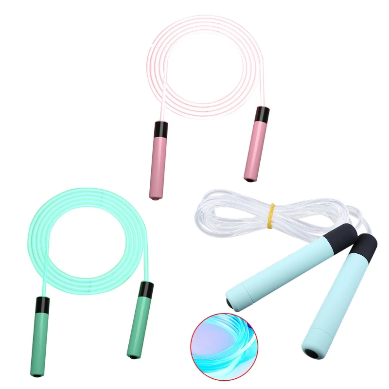 

Скакалка со светодиодной подсветкой, крутая Скакалка для детей, девочек, мальчиков и взрослых, регулируемая длина, спортивные упражнения дл...